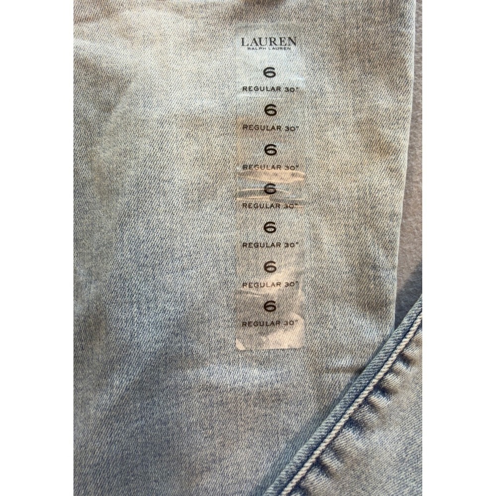 NWT Lauren Ralph Lauren Women's Curvy Mid-Rise Skinny Leg Jeans Size 6 - Picture 9 of 10